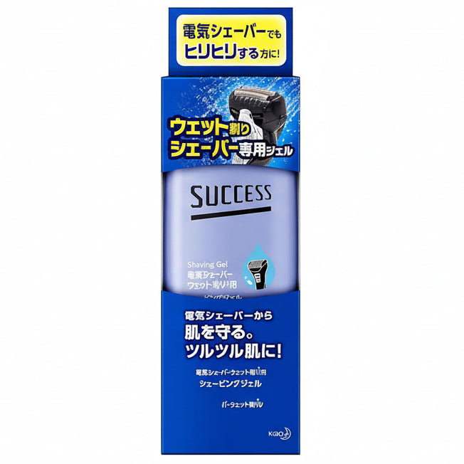 SUCCESS Wet Shave Gel for Electric Shavers 180 g – Smooth Glide Gel for Wet Shaving [With alcohol]