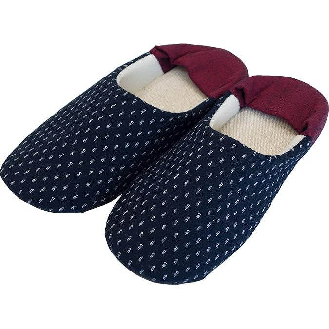 Kurume Weave Slippers – Shiroarare Traditional Japanese Indoor Shoes (22–24cm/24-26 cm)