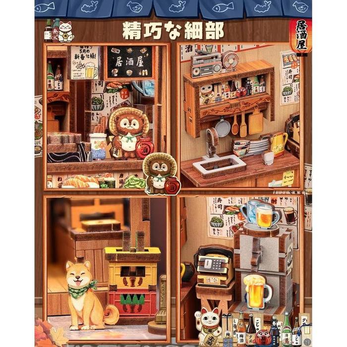 DIY BookNook Series – Japanese Themed 3D Wooden Miniature Kits