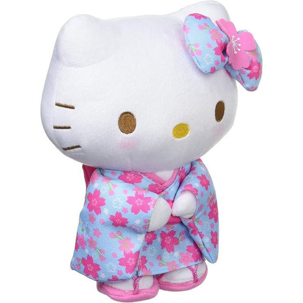 Sanrio Hello Kitty Sakura Kimono Japan Version Series Light Blue Plush Toy