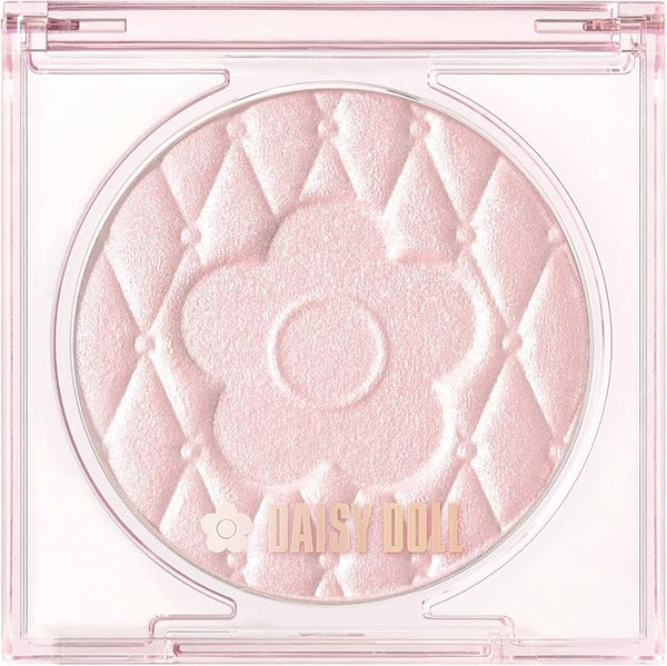 DAISY DOLL by MARY QUANT Powder Blush – Soft Focus, Buildable Color, Glossy Natural Finish [Alcohol-free]