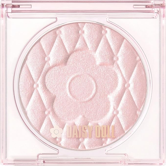 DAISY DOLL by MARY QUANT Powder Blush – Soft Focus, Buildable Color, Glossy Natural Finish [Alcohol-free]