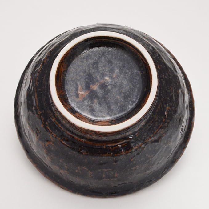 Ichikyu Mino Ware “Oil Droplet Crystal” Ramen Bowl – 19.5 cm