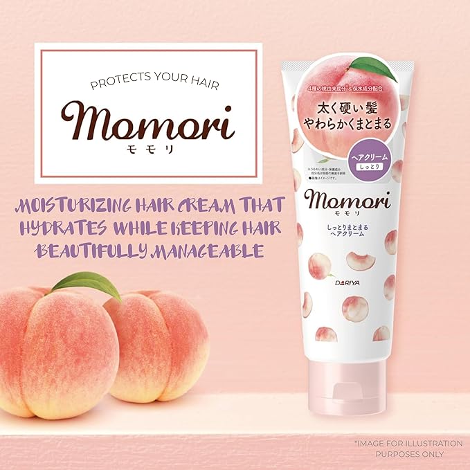 MOMORI - Cream for dry hair with peach oil 150g [With alcohol]