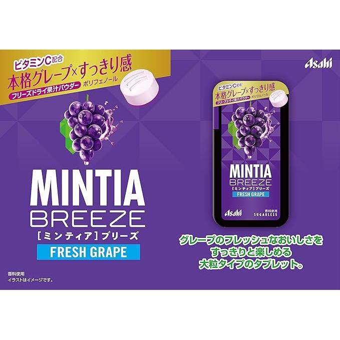 Asahi Mintia Breeze Sugarless Tablets – Japanese Refreshing Mints (Various Flavors)