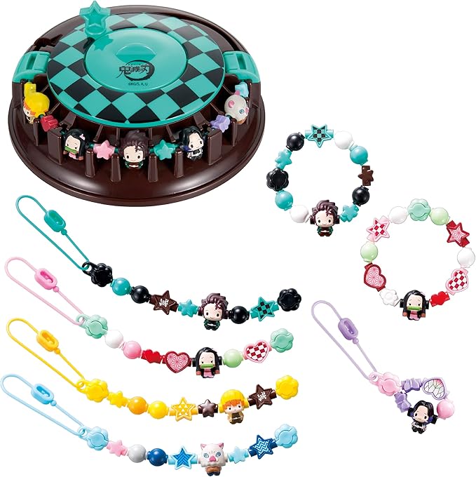 Epoch Demon Slayer Accclura Accessory Maker Set – Kimetsu no Yaiba DIY Bracelet & Keychain Craft Kit