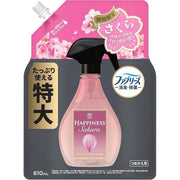 REFIL Febreze Lenor Happiness Mist for Fabric & Clothing Deodorizing Spray Sakura Floral & Blossom 610 mL