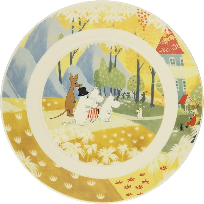 Yamaka Shoten MOOMIN "Luonto" Plate 19.5cm Moomin House Design