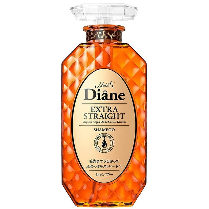 DIANE EXTRA STRAIGHT - Smoothing shampoo with argan oil and rice proteins for frizzy hair 450 ml [With alcohol]