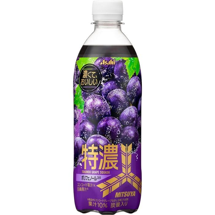 Asahi Mitsuya Tokuno Grape Squash – Intense Grape Flavor, 500ml