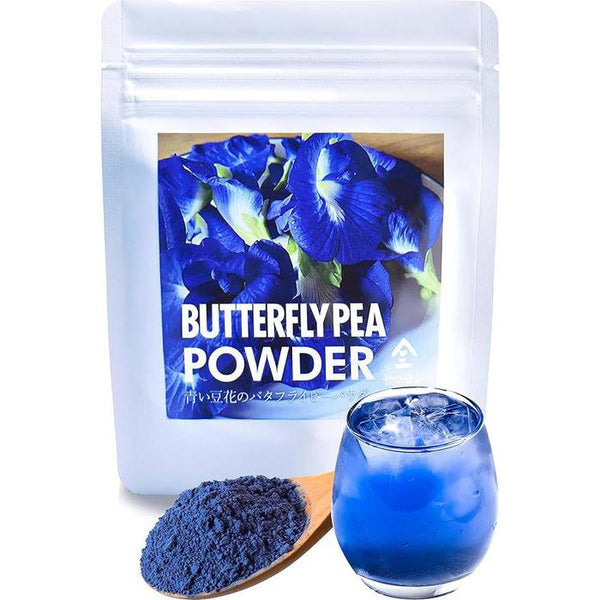 Yamasan Butterfly Pea Powder 30g – Vibrant Natural Blue Herb from Uji, Kyoto