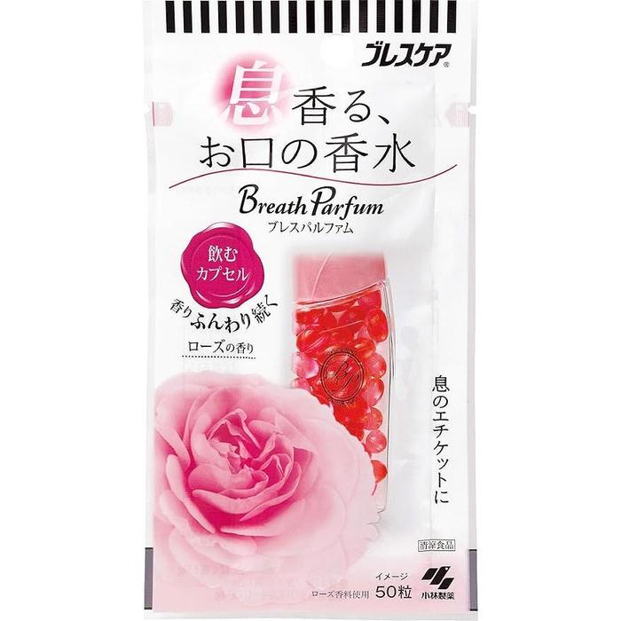 Kobayashi Breath Parfum Rose Breath Freshening Capsules – 50 Capsules