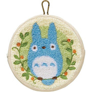 Marushin My Neighbor Totoro Round Pouch – Sunny Totoro with Sagara Embroidery & Carabiner