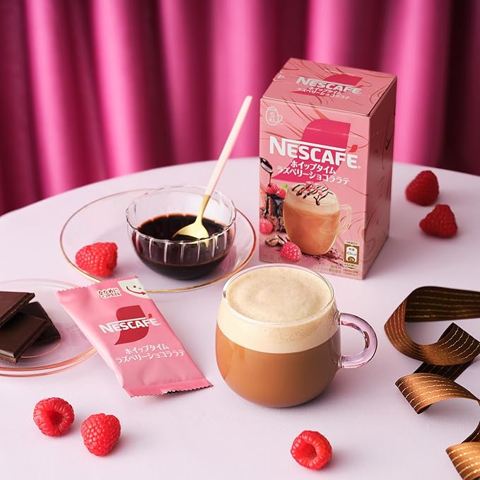 Nescafé Whipped Time Raspberry Chocolate Latte 5P – Rich Chocolate & Raspberry Latte