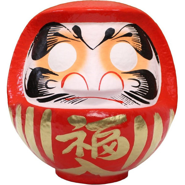 Takasaki Daruma Ornament – Prosperity &Fortune Red 3rd Size (12x11x15cm)