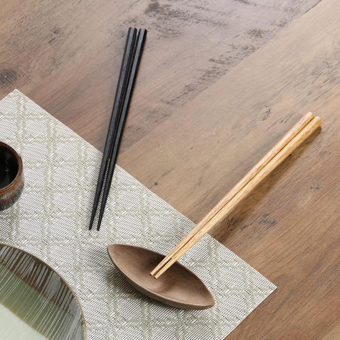 Fujiboeki Octagonal Wooden Chopsticks 9-Inch – Natural Wood Auspicious Set of 5