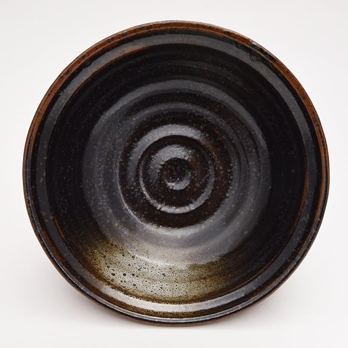 Ichikyu Mino Ware “Oil Droplet Crystal” Ramen Bowl – 19.5 cm