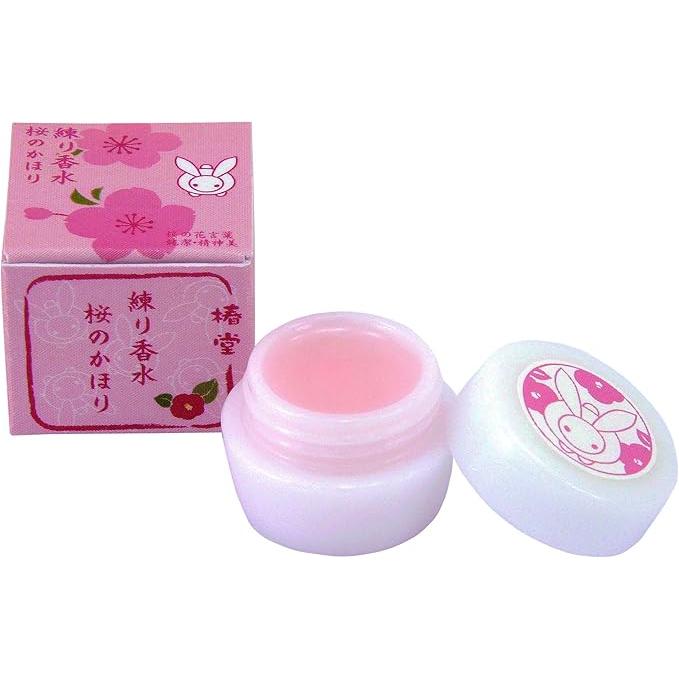 Kurochiku Tsubakido Solid Perfume – Sakura 4.2g [Alcohol-Free]
