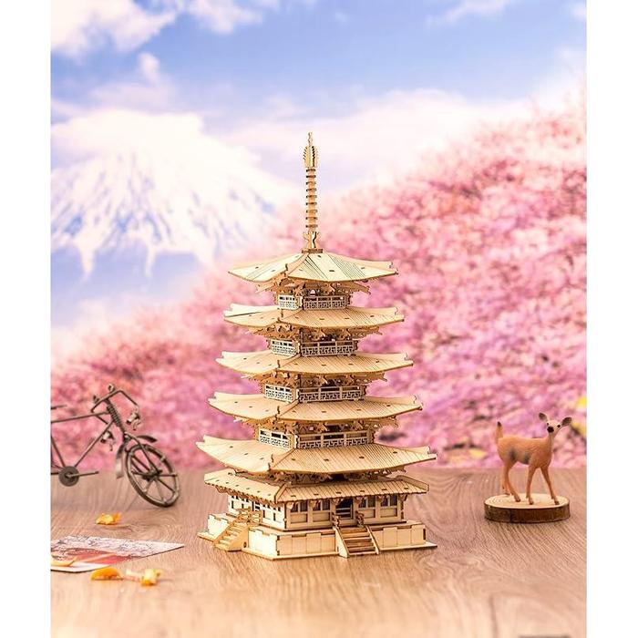 Rolife 3D Wooden Puzzle – Five-Storied Pagoda