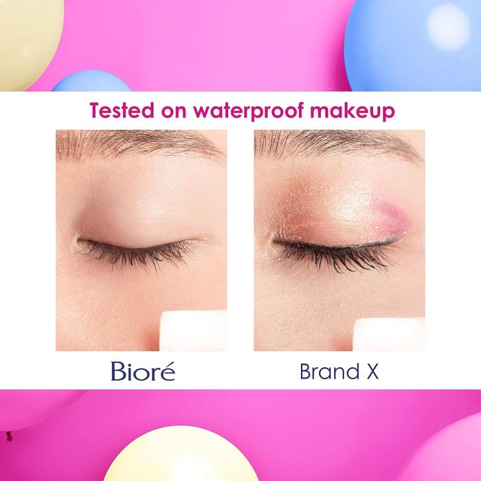 Bioré Moisturizing Cleansing Cotton Wipes – Japanese Makeup Remover Sheets 44 Sheets (Non Alcohol)