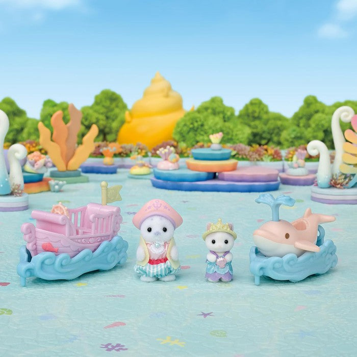 Sylvanian Families Amusement Park Ride Set - Boat & Dolphin