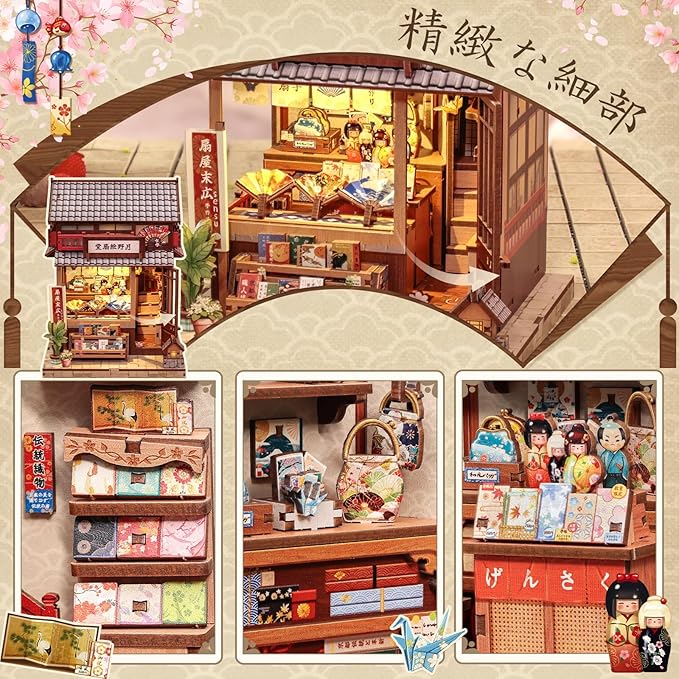 DIY BookNook Series – Japanese Themed 3D Wooden Miniature Kits