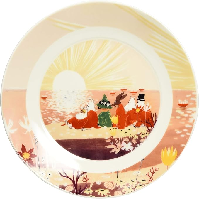 Yamaka Shoten MOOMIN "Luonto" Plate 19.5cm Sunset Design