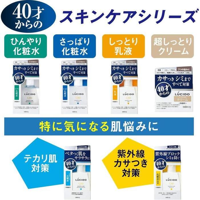 LUCIDO Medicated UV Block Lotion SPF28 for Men’s Skin Care - Lotion for men over 40 antiaging 100ml [With alcohol]