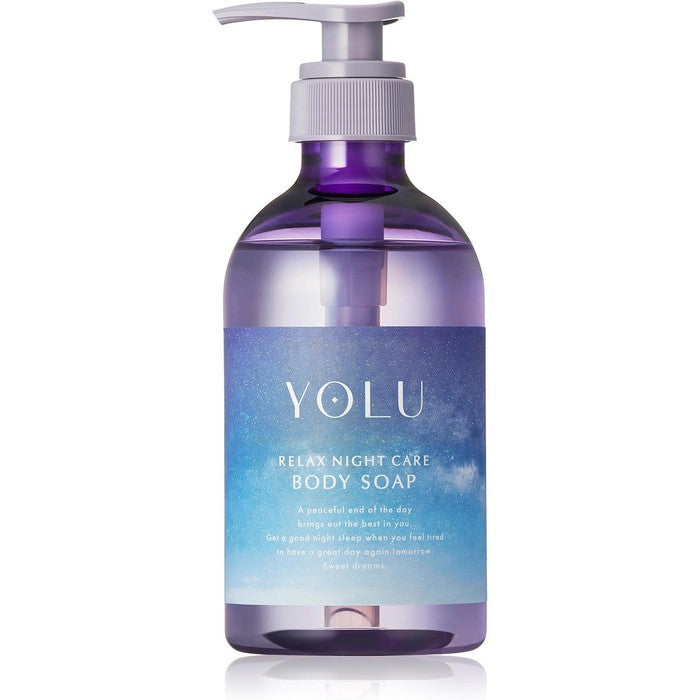 YOLU Relax Night Care Body Soap - Rejuvenate Your Skin and Mind with Luxurious Nighttime Care 500ml [Alcohol-free]