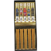 Castle Enterprise Handmade Japanese Sengoku Warlord Bamboo Chopsticks – Set of 5