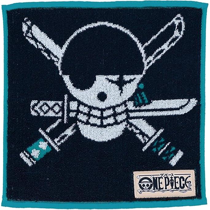 BANDAI One Piece Mini Towel – Pirate Flag Collection 25×25 cm