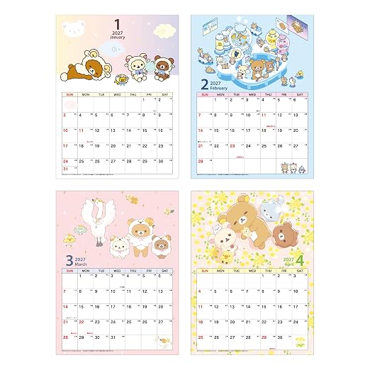 Rilakkuma 2027 Wall Calendar