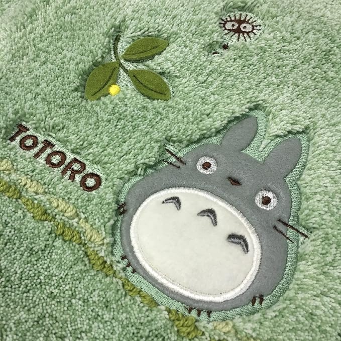 My Neighbor Totoro Toilet Mat – Antibacterial Acrylic, Non-Slip, Ghibli Bathroom Collection (Forest Green, 58 × 60 cm)