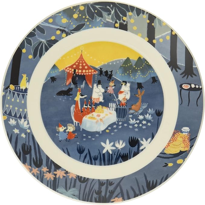 Yamaka Shoten MOOMIN "Luonto" Plate 19.5cm Party Design