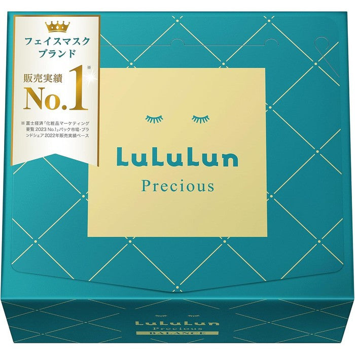 Lululun Precious Green (Balance) Face Mask – 32 Sheets (No Alcohol)