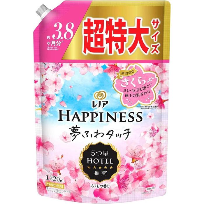 REFIL Lenor Happiness Yume Fuwa Touch Fabric Softener Sakura 1120 mL