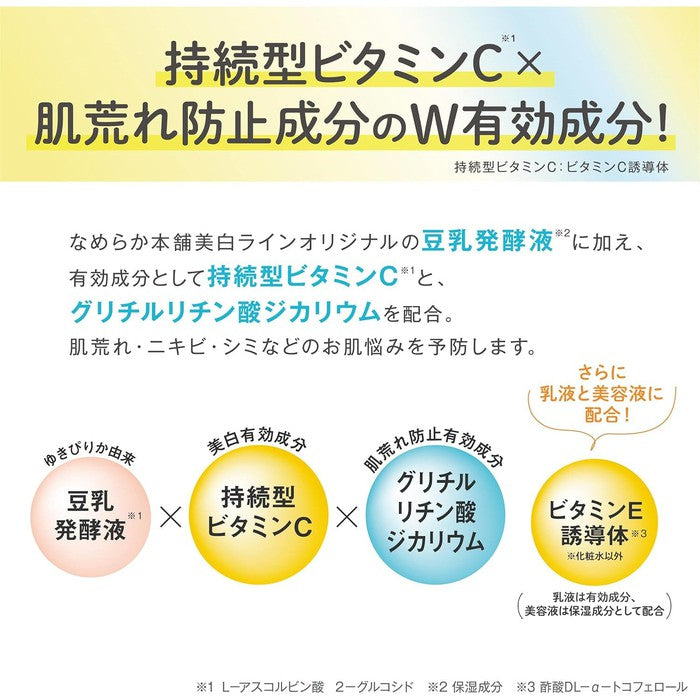NAMERAKA HONPO - *DERMO COSMETIC* Brightening milk based on soy isoflavones and Vitamin C 130g [With alcohol]