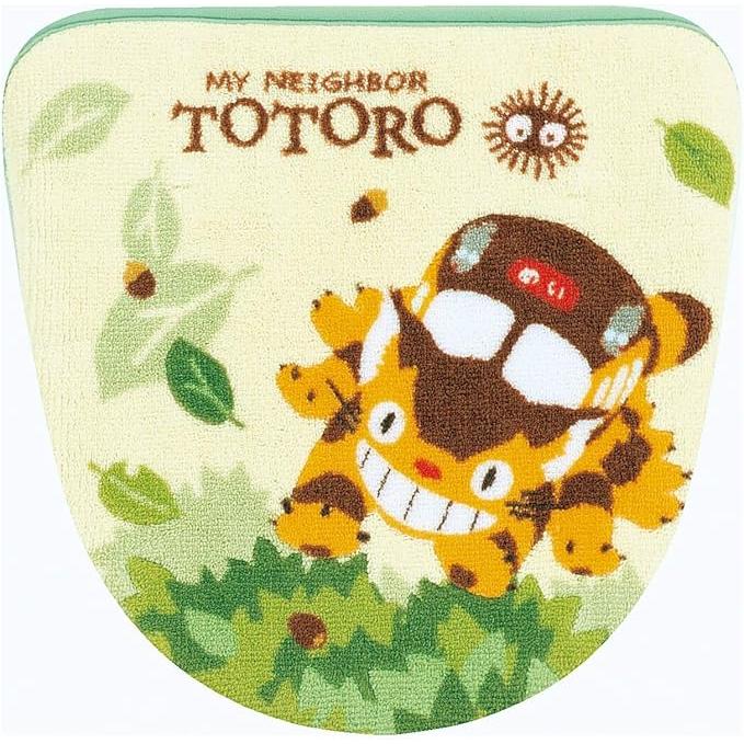 My Neighbor Totoro Toilet Mat – Antibacterial Acrylic, Non-Slip, Ghibli Bathroom Collection (Green, 60 × 60 cm)