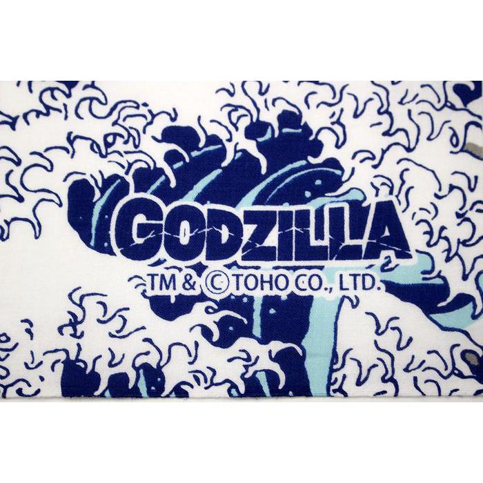 Fourcourt Godzilla Print Tenugui Towel – Mount Fuji Design (Navy)