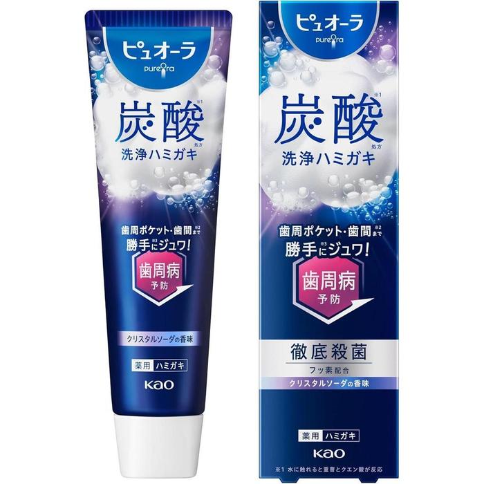 Pyuora Carbonated Toothpaste for Periodontal Care Crystal Soda Flavor – 95g [With alcohol]