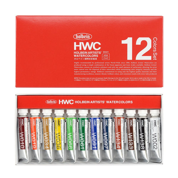 Transparent watercolor paint 5ml W401 12 color set