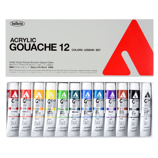 Acrylic gouache 20ml D410 lesson set