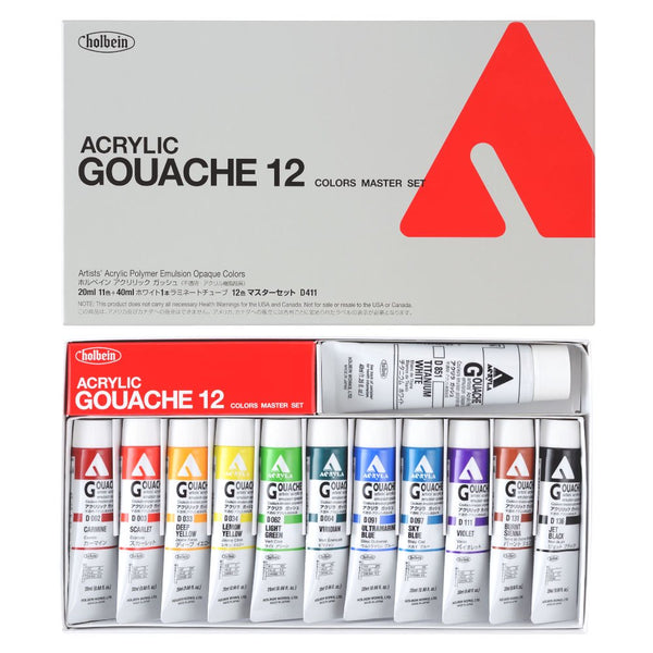 Acrylic gouache 20ml D411 master set