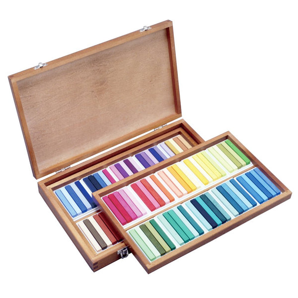 Oil pastel U690 100 pieces all colors wooden box set