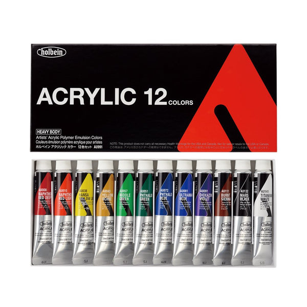 Acrylic color [heavy body] 20ml AU991 12 color set