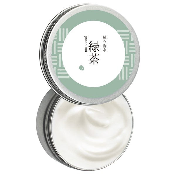 Natural Cream-perfume for hands and body with the scent of Matcha tea 35g [Alcohol-free]