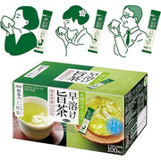 AGF New Tea Instant Green Tea with Uji Matcha – Japanese Sencha Tea Sticks 100 Sticks