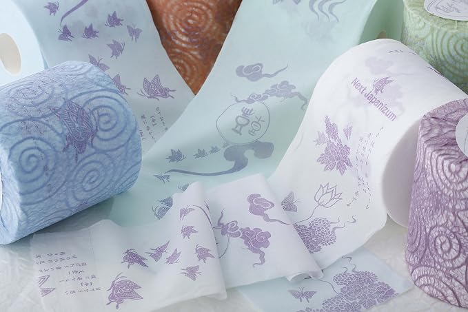 Hamisho Premium Japanisches Toilettenpapier – Luxus 2-lagig aus reinem Zellstoff, eingewickelt in Tosa Washi