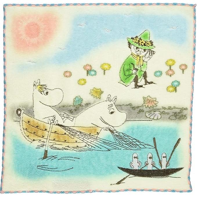 Marushin MOOMIN Mini Hand Towel Cotton 100% 25×25cm – Pocket Size (Part 3)