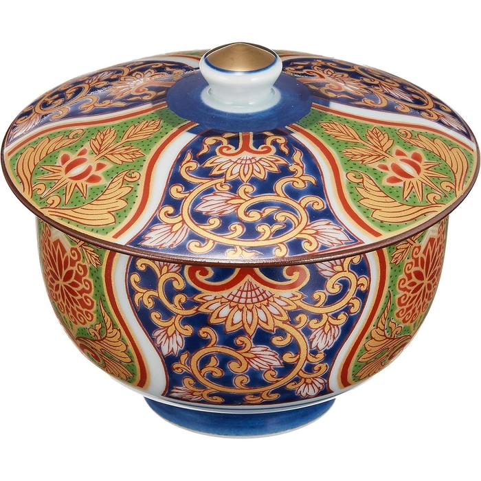 Arita Ware Lidded Yunomi Tea Cup – Handcrafted Japanese Porcelain